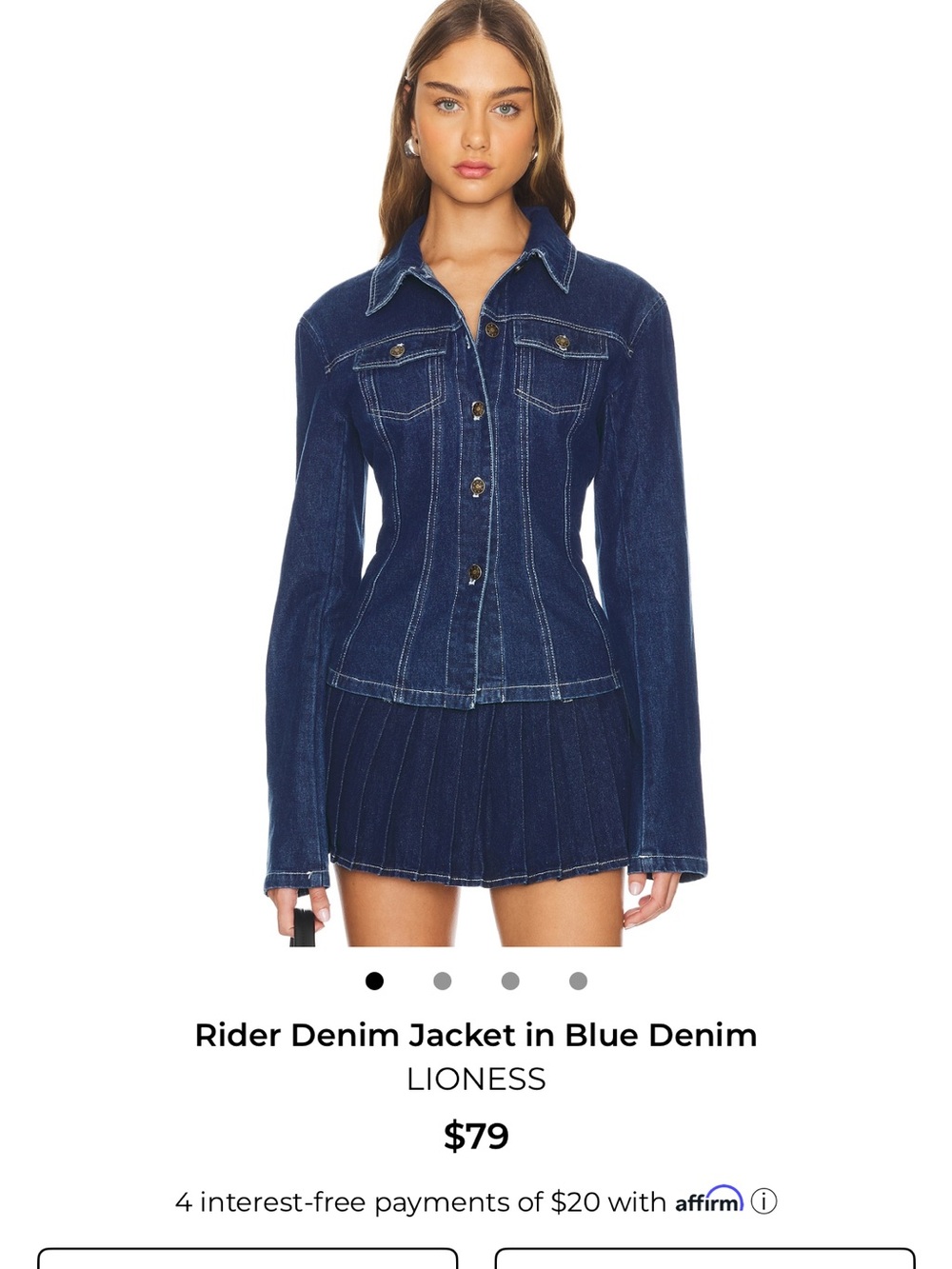 Lioness Blue Denim Rider Jacket